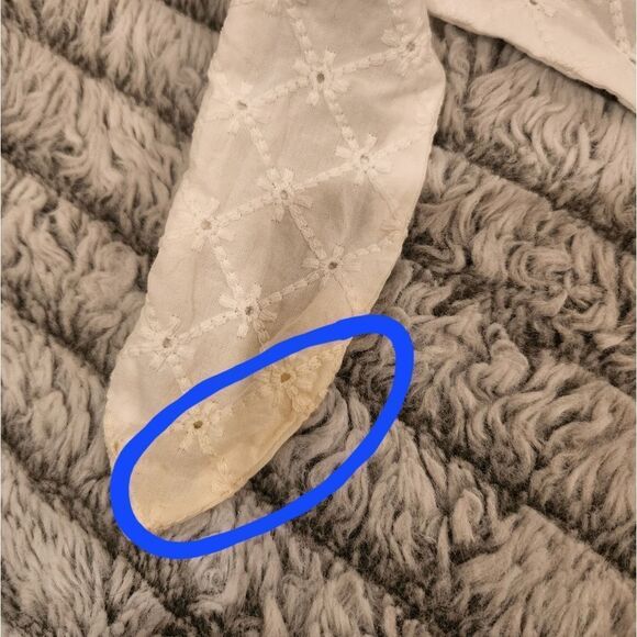 Cream Derek Lam denim sweatshirt with blouse underlay size S - Picture 9 of 9